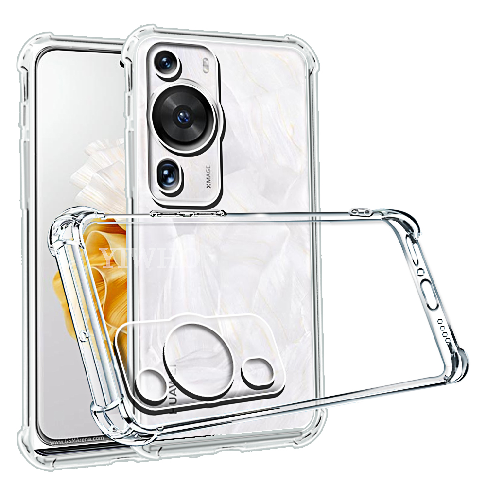Huawei Mate 60 - Casing ponsel transparan anti guncangan untuk