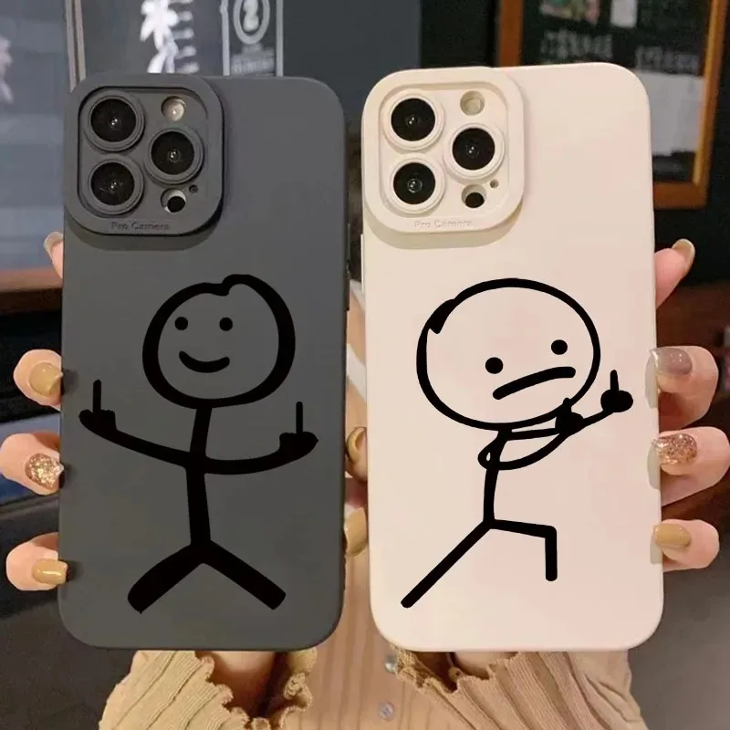 Apple Iphone 15 Pro Max - Casing HP Silikon Matte Motif Kartun
