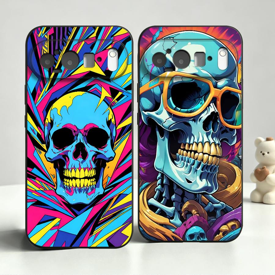 Casing Tengkorak Seni Pop Neon - Google Pixel 9 Pro ulasan dan harga