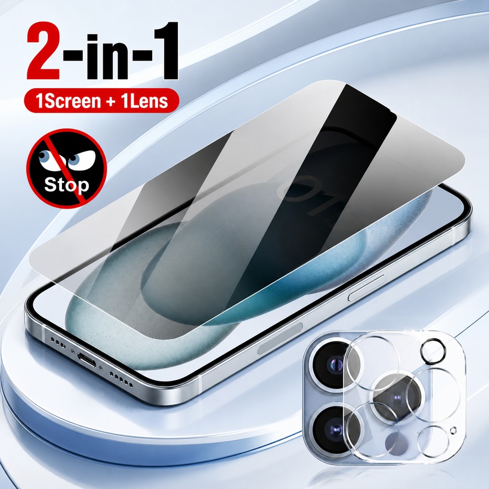 1+1PCS Kaca Tempered Privasi U - Realme Gt 6 ulasan dan harga