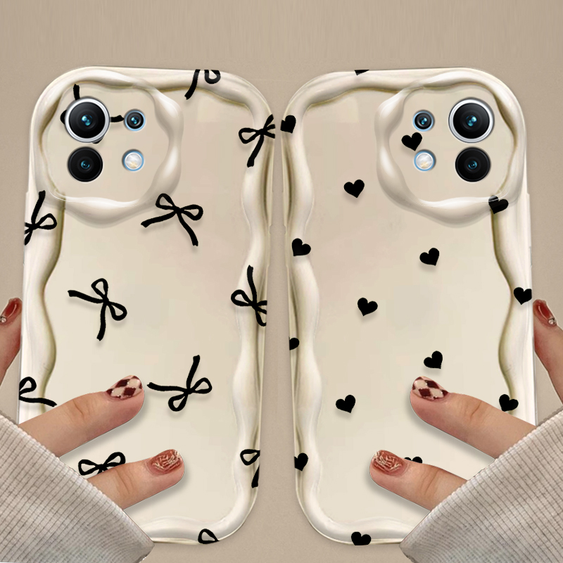 Casing Hati Cinta Pita Hitam u - Xiaomi Poco X6 ulasan dan harga