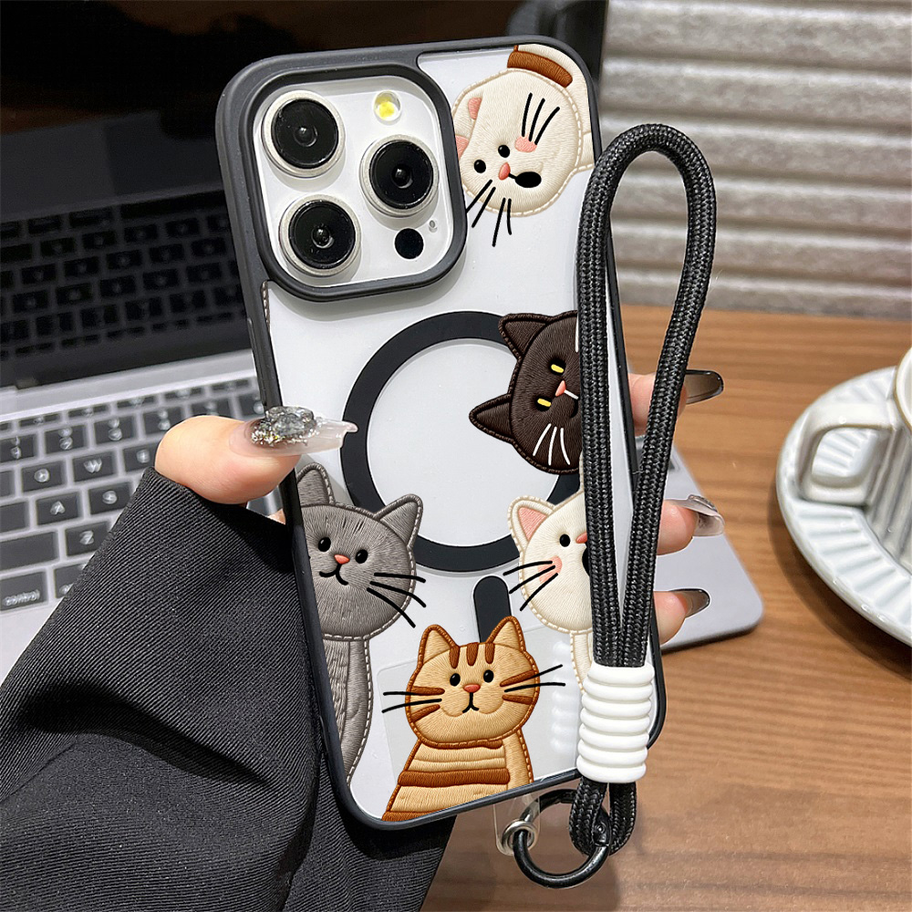 Casing HP Kucing Bordir Imitas - Apple Iphone 15 ulasan dan harga